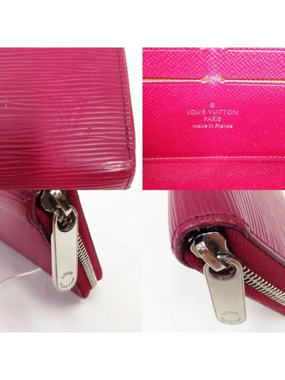 Louis Vuitton Epi Zippy Wallet Fuchsia Pink